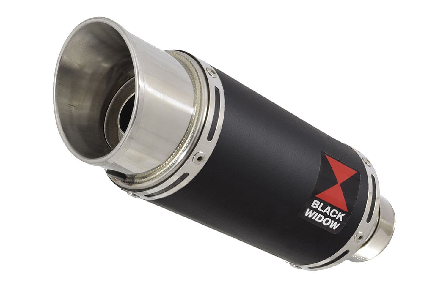 ZX6R ZX-6R 2009-2023 Exhaust Silencer 200mm GP Round Black
