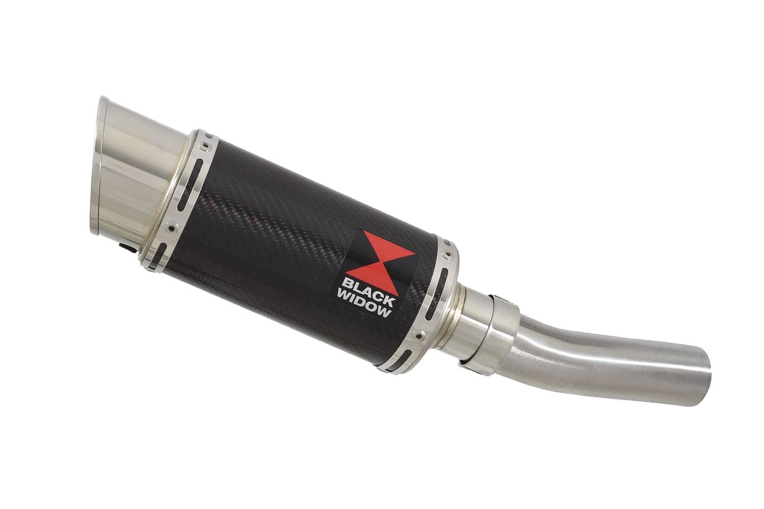 ZX6R ZX-6R 2009-2023 Exhaust Silencer 200mm Round Carbon