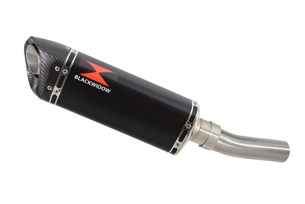 ZX6R ZX6R 20092023 Exhaust Silencer 300mm Tri Oval Black Stainless