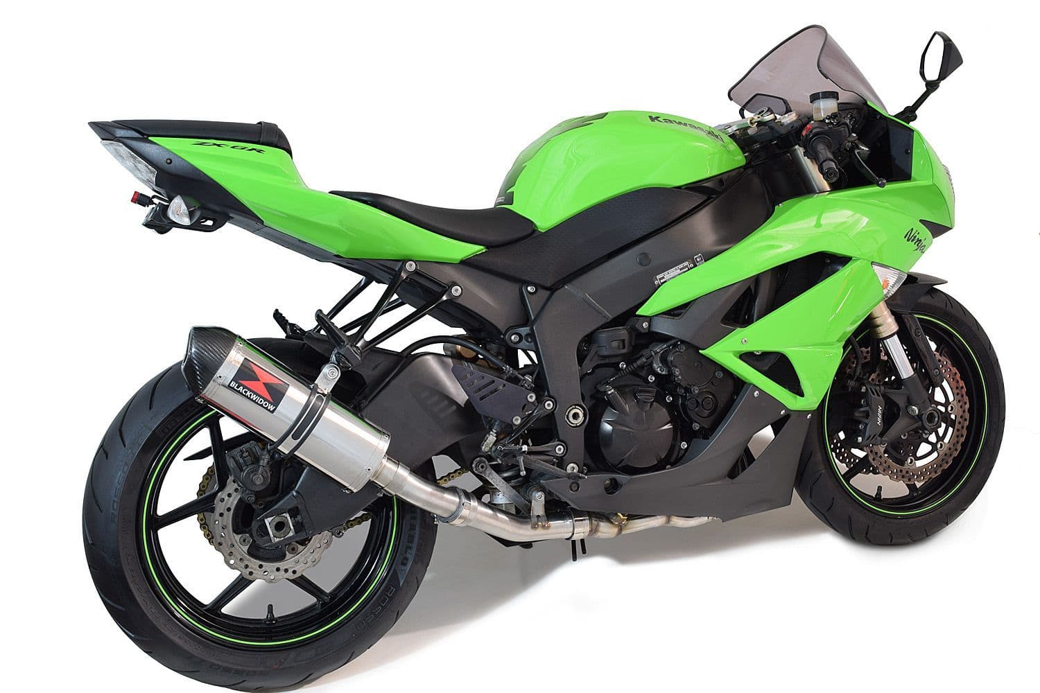 ZX6R ZX-6R 2009 - 2023 Race De-Cat Exhaust System 300mm Oval