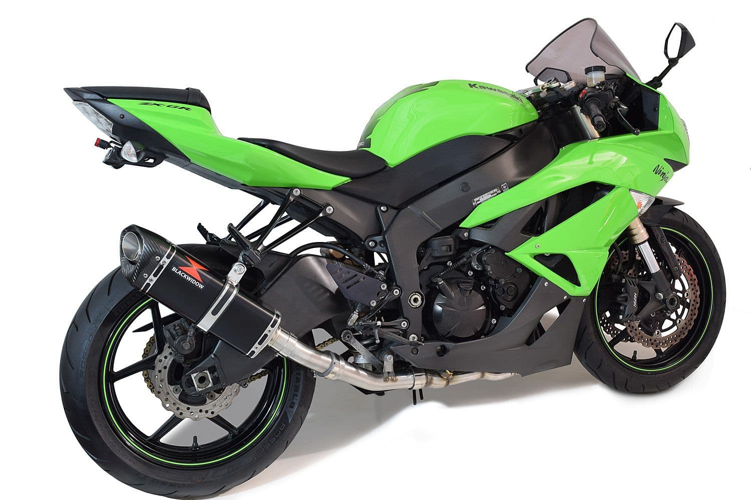 ZX6R ZX-6R 2009-2023 Race De-Cat Exhaust System 300mm Tri Oval