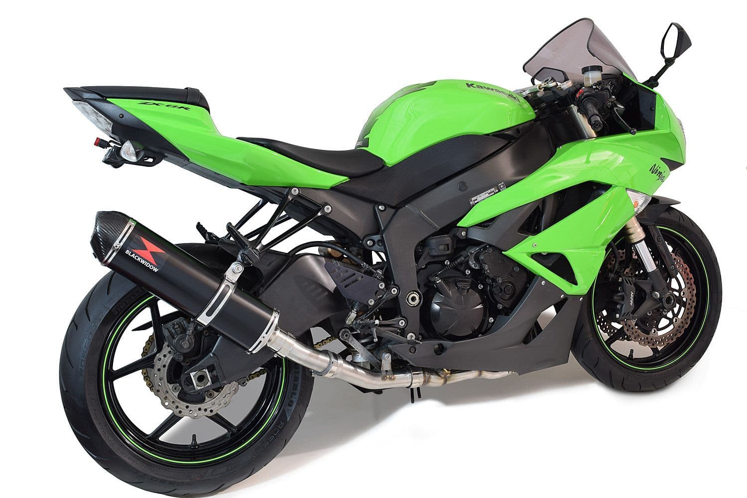 タブ ZX6R ZX - 6R 2009 - 2023 Race De-Cat Exhaust System 400mm Black