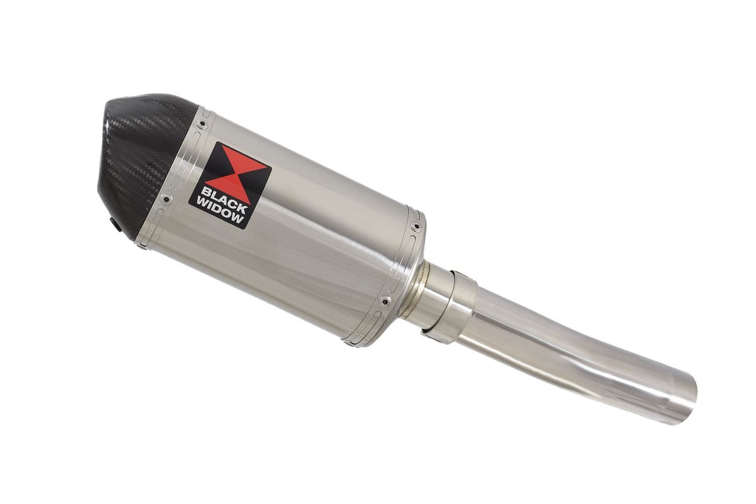 ZX6R ZX-6R 636 13-16 Exhaust Silencer 200mm Oval Stainless Carbon Tip