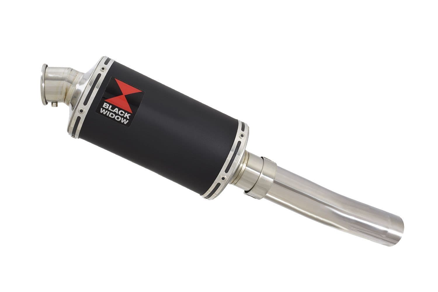 ZX6R ZX-6R 636 13-16 Exhaust Silencer 230mm Oval Black Stainless