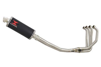 ZXR750 ZXR 750 J K L M 91-95 Exhaust System with 300mm Oval Black Stainless Silencer