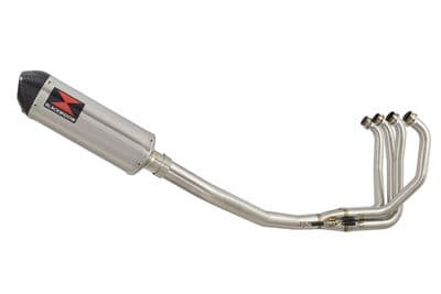ZXR750 ZXR 750 J K L M 91-95 Exhaust System with 300mm Oval Stainless Carbon Tip Silencer