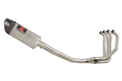 ZXR750 ZXR 750 J K L M 91-95 Exhaust System with 300mm Tri Oval Stainless Carbon Tip Silencer