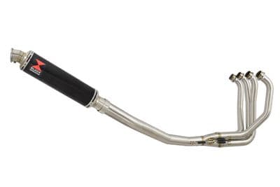 ZXR750 ZXR 750 J K L M 91-95 Exhaust System with 350mm Round Black Stainless Silencer