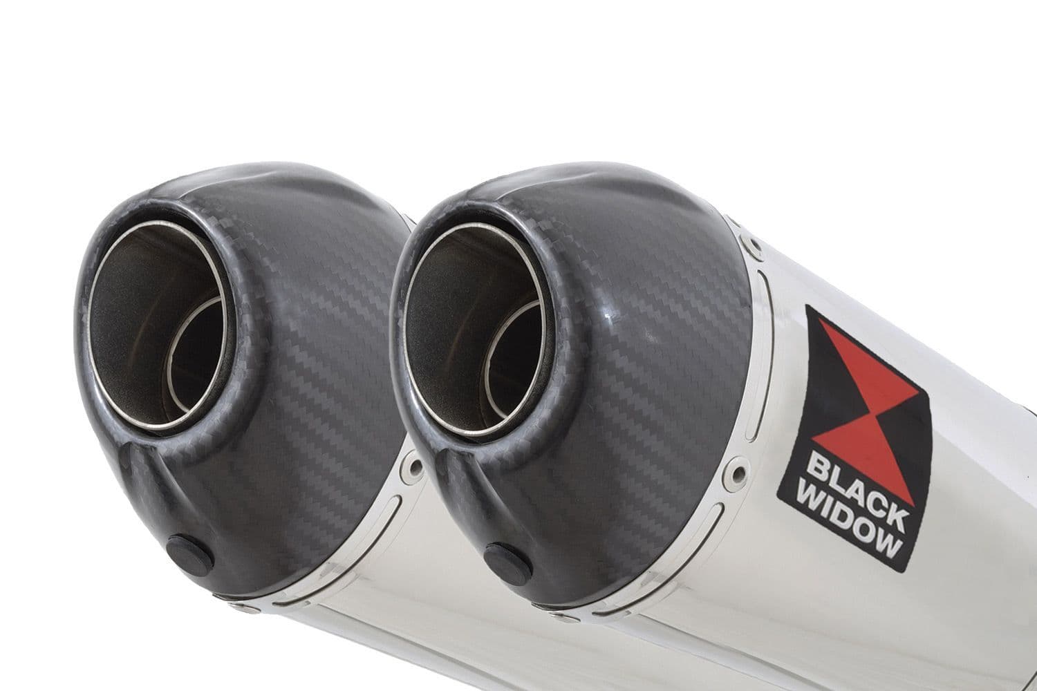 ZZR 1400 Ninja ZX14 06-07 4-2 Exhaust Silencers 200mm Oval