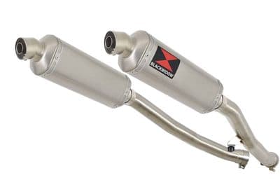 ZZR 1400 Ninja ZX14 06-07 4-2 Exhaust Silencers 300mm Hexagonal Stainless