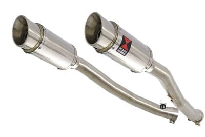 ZZR 1400 Ninja ZX14 08-11 4-2 Exhaust Silencers 200mm Round Stainless