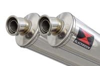 ZZR 1400 Ninja ZX14 08-11 4-2 Exhaust Silencers 300mm Round Stainless