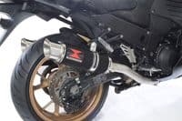 ZZR 1400 Ninja ZX14 08-11 4-2 Exhaust Silencers 360mm GP Round Black Stainless