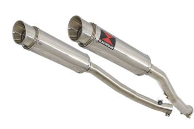 ZZR 1400 Ninja ZX14 08-11 4-2 Exhaust Silencers 360mm GP Round Stainless