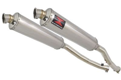 ZZR 1400 Ninja ZX14 08-11 4-2 Exhaust Silencers 400mm Round Stainless