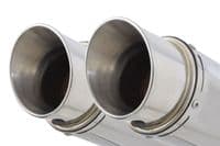 ZZR 1400 Ninja ZX14 2012 - 2025 4-2 Exhaust Silencers 200mm Round Stainless