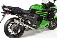 ZZR 1400 Ninja ZX14 2012 - 2025 4-2 Exhaust Silencers 200mm Round Stainless