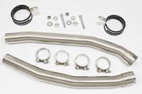 ZZR 1400 Ninja ZX14 2012 - 2025 4-2 Exhaust Silencers 230mm GP Round Stainless