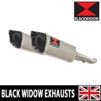ZZR 1400 Ninja ZX14 2012 - 2025 4-2 Exhaust Silencers 300mm Hexagonal Stainless Carbon Tips