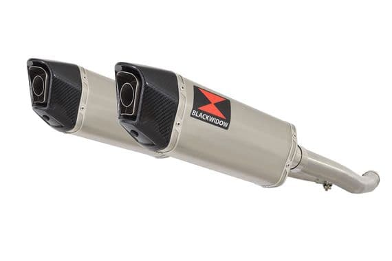 ZZR 1400 Ninja ZX14 2012 - 2025 4-2 Exhaust Silencers 300mm Hexagonal Stainless Carbon Tips