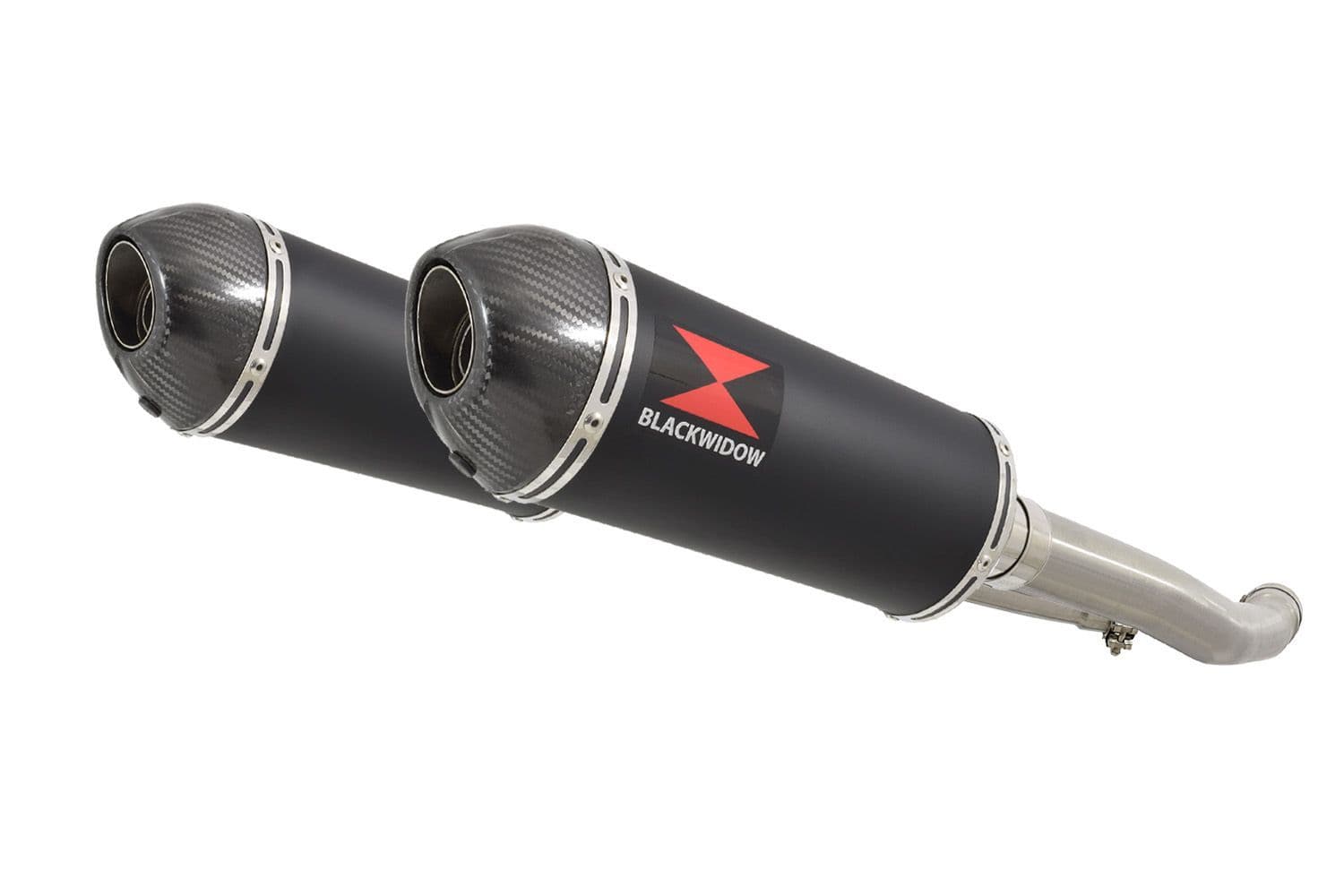 ZZR 1400 Ninja ZX14 2012 - 2025 4-2 Exhaust Silencers 300mm Oval