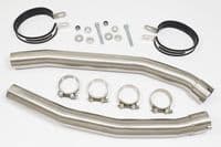 ZZR 1400 Ninja ZX14 2012 - 2025 4-2 Exhaust Silencers 300mm Oval Stainless Carbon Tip