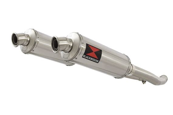 ZZR 1400 Ninja ZX14 2012 - 2025 4-2 Exhaust Silencers 300mm Round Stainless