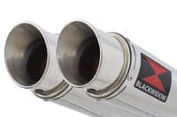 ZZR 1400 Ninja ZX14 2012 - 2025 4-2 Exhaust Silencers 360mm GP Round Stainless