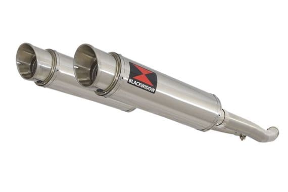 ZZR 1400 Ninja ZX14 2012 - 2025 4-2 Exhaust Silencers 360mm GP Round Stainless