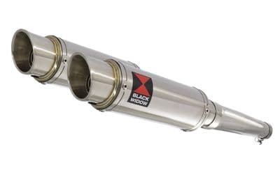 ZZR1200 ZZR 1200 4-2 Exhaust Silencers 230mm GP Round Stainless