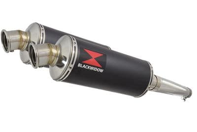 ZZR1200 ZZR 1200 4-2 Exhaust Silencers 300mm Round Black Stainless