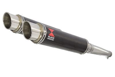 ZZR1200 ZZR 1200 4-2 Exhaust Silencers 350mm GP Round Carbon