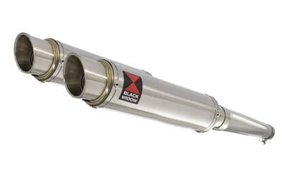ZZR1200 ZZR 1200 4-2 Exhaust Silencers 350mm GP Round Stainless
