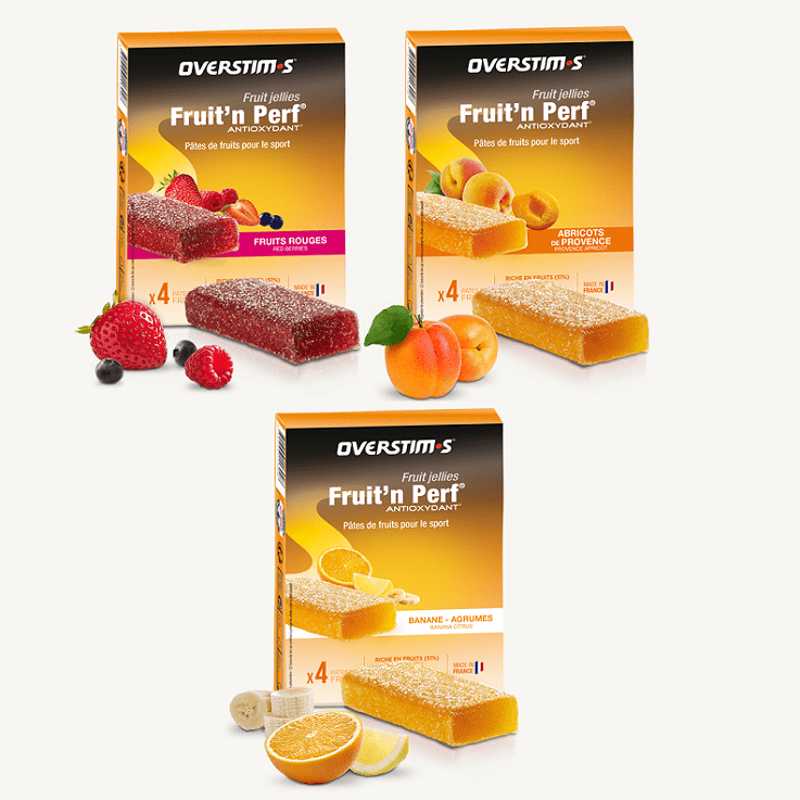 Boîte de 4 pâtes de fruits FRUIT N PERF ANTIOXYDANT OVERSTIM S