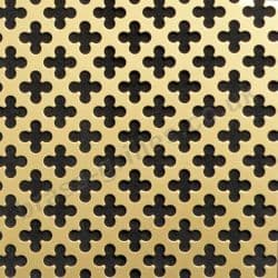 Camber 11mm Club Gold Anodised Aluminium Grille Sheet 1000mm x 660mm x 1mm