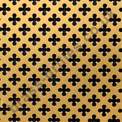 Canterbury 6mm Club Gold Anodised Aluminium Grille Sheet  1000mm x 660mm x 1mm
