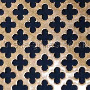 Club 10mm Gold Powder Coated Steel Grille Sheet 1000mm x 660mm x 1mm