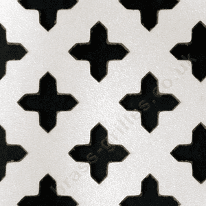 Cross Shape 18mm White Faced MDF  Screening Panel 1830mm x 610mm x 3mm