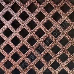 Diamond Hole 10mm Antique Copper Powder Coated Steel Grille Sheet 1000mm x 660mm x 1mm