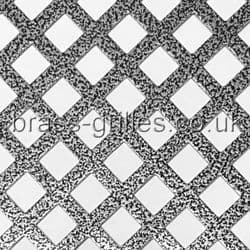 Diamond Hole 10mm Pewter Powder Coated Steel Grille Sheet 1000mm x 660mm x 1mm