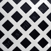 Diamond Hole 10mm White Steel Grille Sheet Powder Coated 1000mm x 660mm x 1mm