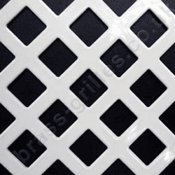 Diamond Hole 10mm White Steel Grille Sheet Powder Coated 1000mm x 660mm x 1mm