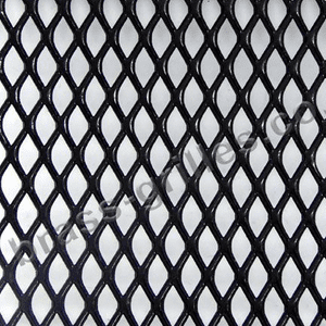 Expanded Steel Grille Mesh Black Powder Coated 1220mm x 914mm x 1mm