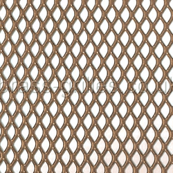 Expanded Steel Grille Mesh Gold Powder Coated 1220mm x 914mm x 1mm