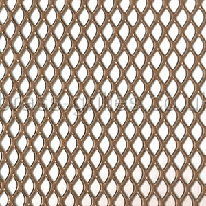 Expanded Steel Grille Mesh Gold Powder Coated 1220mm x 914mm x 1mm