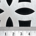 Farnham Circular Grille Silver Anodised Aluminium Sheet 1000mm x 660mm x 1mm