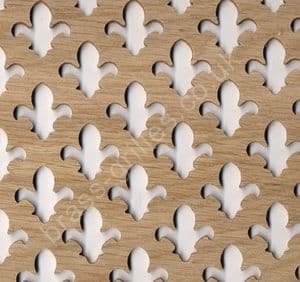Fleur De Lys 28mm Oak Veneered MDF Screening Panel 1800mm x 600mm x 4mm