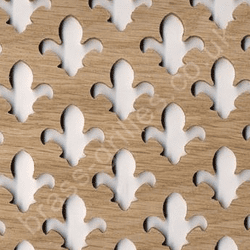 Fleur De Lys 28mm Oak Veneered MDF Screening Panel 1800mm x 600mm x 4mm