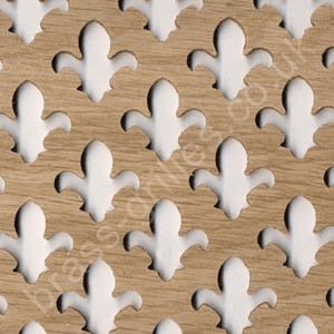 Fleur De Lys 28mm Oak Veneered MDF Screening Panel 1800mm x 600mm x 4mm