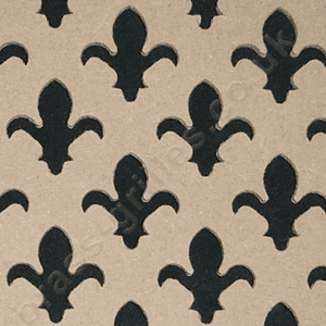 Fleur De Lys 28mm Unfinished MDF Grille Screening Panel 1830mm x 610mm x 4mm
